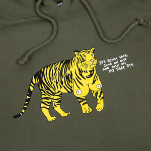 Tiger Titz Hoodie (Army) plus free enamel pin