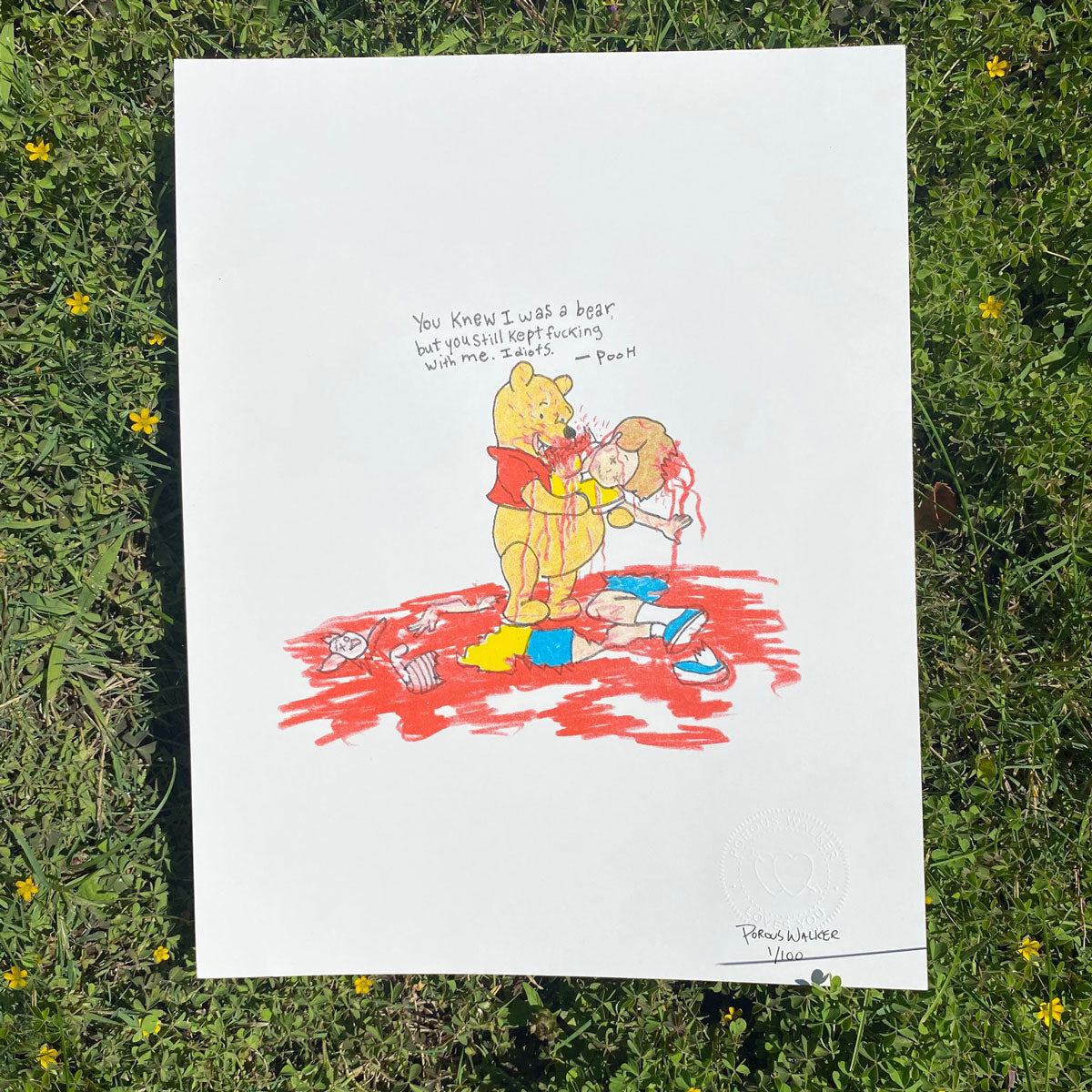 IDIOTS PRINT SIGNED (11"x14")