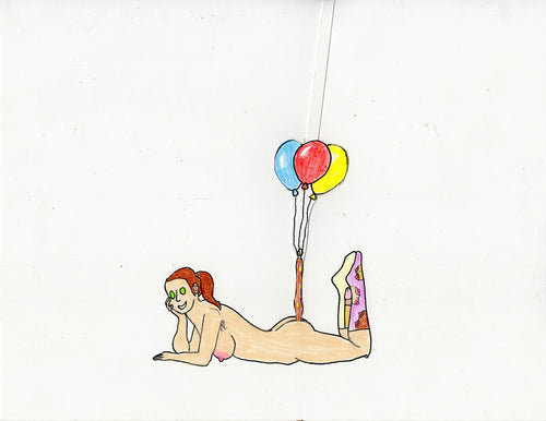 POOP BALLOONS ORIGINAL DRAWING (INTERACTIVE)