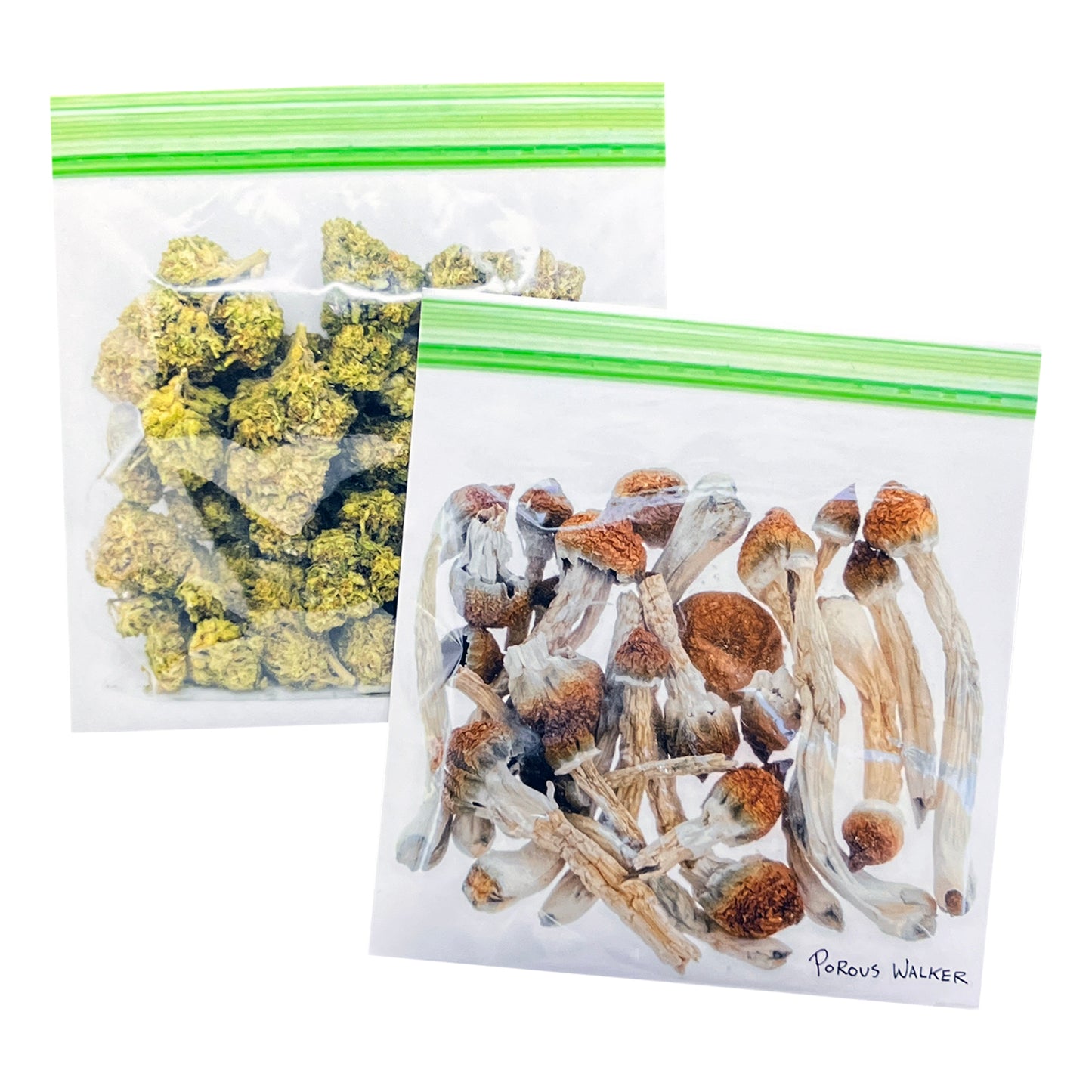BAG OF SHROOMS/BUDS STICKERS