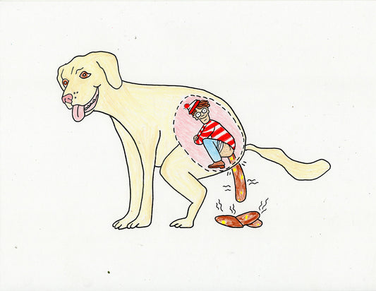 WALDO INSIDE DOG