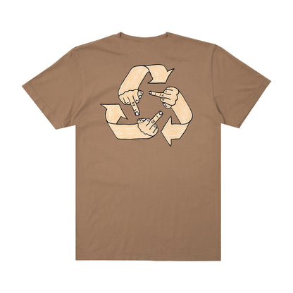 What Goes Around Tee (Sand) With FREE Beanie